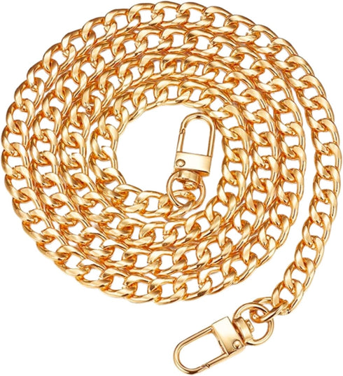 KASBEE Purse Chain Strap, Gold Chain Purse Strap, Crossbody Chain Strap for Purse Shoulder Bag, 47 Inch...
