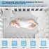 TILLYOU Pack and Play Sheets Pad - Waterproof Play Yard Playpen Sheets Pad, Soft Quilted Sheets with 1''-3'' Deep Pocket, Breathable and Fluffy, 3...