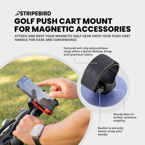 Magnetic Golf Push Cart Mount for Sony, iPhone, Samsung - Blue...