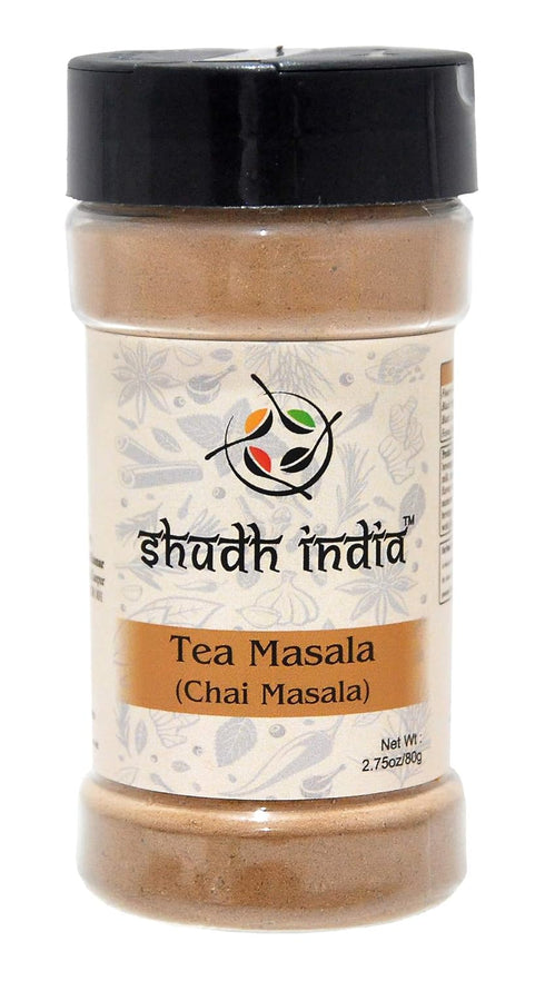 Shudh India | Tea (Chai) Masala Indian Spice Blend | All Natural | Vegan | Gluten Friendly Ingredients | Salt & Sugar Free | NON-GMO | No Colors |...