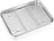 P&P CHEF 9 Inch Baking Sheet Pan with Rack Set, Stainless Steel Cookie Sheet Pan Tray with Cooling Rack for Oven Use, Cooking Roasting, Non Toxic ...