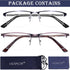 2-Pack Blue Light Blocking Reading Glasses Men Women Spring Hinge Computer Reading Glasses Metal Frame (Mixed Color, 3.5...