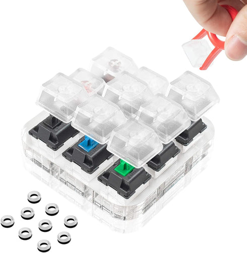 Cherry MX Switch Tester Mechanical Keyboards 9-Key Switch Testing Tool, with Keycap Puller and O Rings...