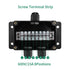 ABS IP67 Waterproof Dustproof Electrical Junction Box, with 15A 600V Barrier Terminal Cable Connector, 1 in/2 Out Power Junction Box?3.93*2.67*1.9...