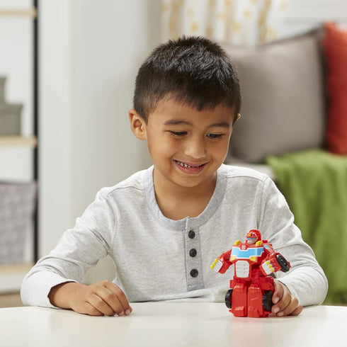 Transformers Playskool Heroes Rescue Bots Academy Team Heatwave The Fire-Bot Converting Toy, 4.5-Inch Action Figure, Ages 3 and Up...