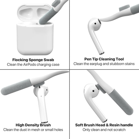 Valkit Compatible Airpods 2nd Generation Case Cover Clear with Lock & Cleaner Kit, Airpods Case 2nd Gen with Keychain Soft Shockproof iPods 2/1 Pr...