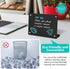 2Pack Desktop Black Acrylic Dry Erase Board with Stand, 8x6" Magnetic Acrylic Calendar Black Whiteboard Desk Easel, Mini Weekly Menu Daily Planner...