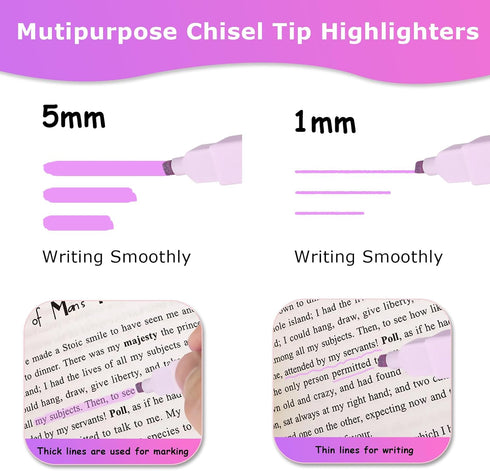 12 PCS Aesthetic Highlighters and Gel Pens, Cute School Supplies for College Study, Preppy Stuff, Office Desk Accessories for Journaling Planner N...