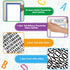 PerKoop 36 Sheets Science Fair Board Supplies 24 Self Adhesive Presentation Science Subtitles 4 Science Fair Project Titles 8 Personalized Letter ...