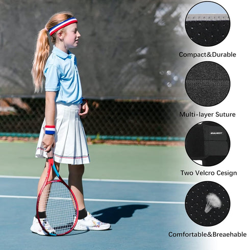 Kids/Youth Ankle Brace, Adjustable Breathable Ankle Support Plantar Fasciitis Compression Sleeve Foot Brace Heel Protector Wrap for Protection Ten...