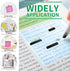 Upgraded Version 12 Clear Notes, 600 Sheets Waterproof Translucent Color Notes, Color PET Creative Sticker Fluorescent Film for Memo, Reading, Stu...