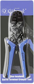 Qibaok Open Barrel Terminal Crimper Plier Tool for Molex Style DELPHI AMP TYCO Crimping Terminals 24-14 AWG...