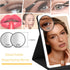 Lighted Travel Makeup Mirror with Round 10X & 20X Magnifying Mirror, PU Leather Vanity Mirror with Lights with 2000mAh Battery, LED Tabletop Cosme...