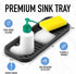 Zulay Kitchen (9x3.5) Silicone Sponge Holder for Kitchen Sink - Flexible Multipurpose Soap Tray Sponge Holder - Sink Organizer Tray for, Bathroom,...