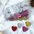 Bling Bling Tealight Candles Heart-Shaped,10PCS Love Romantic Candle with 100PCS Silk Rose Petals,Mini Candle Discs for Weddings,Anniversaries,Bir...
