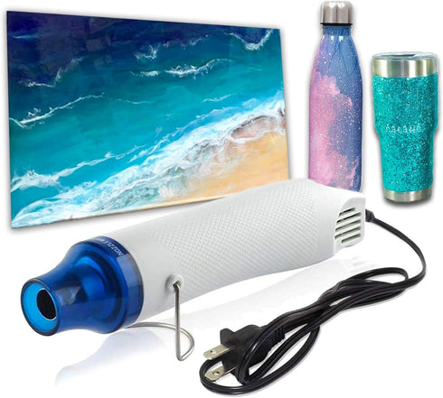 Bubble Removing Tool for Epoxy Resin and Acrylic Art, DIY Glitter Tumblers, Specially-Designed Heat Gun for Making Acrylic Resin Travel Mugs Tumbl...