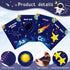 56 Pcs Outer Space Alphabet Number Bulletin Board Galaxy Letters Classroom Decorations Space ABC Number Lines for Classroom Wall Educational Cards...