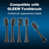 Replacement Toothbrush Heads 10 Pack Compatible with Gleem Electric Toothbrush, Black...