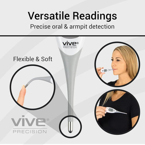 Smart Oral Thermometer - FSA/HSA Approved Medical Grade Body Temperature Reader for Adults, Babies - Digital Fever Monitor with App for Home Use, ...