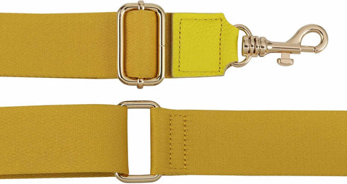 Allzedream Thick Purse Strap Wide Adjustable Replacement Crossbody Bag Handbag (Yellow-Leather tip)...