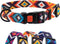 CollarDirect Aztec Dog Collar Adjustable Nylon Tribal Pattern Geometric Pet Collars for Dogs Small Medium Large Puppy (Aztec Sunset, Neck Fit 18"-...