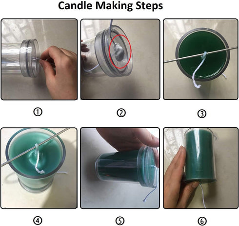 MILIVIXAY 1pc Pillar Candle Mold-Diameter:1.0inch,Height:11.6inch....