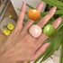 Colorful Chunky Acrylic Wide Band Rings Set,Resin Chunky Knuckle Finger Rings Stackable Rings Y2K Jewelry for Women...