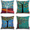 laime Throw Pillow Covers Natural Pattern Decorative Pillowcases 18x18inch (4 Pieces Set) Pillow Cases Home Car Decorative Trees and Birds...