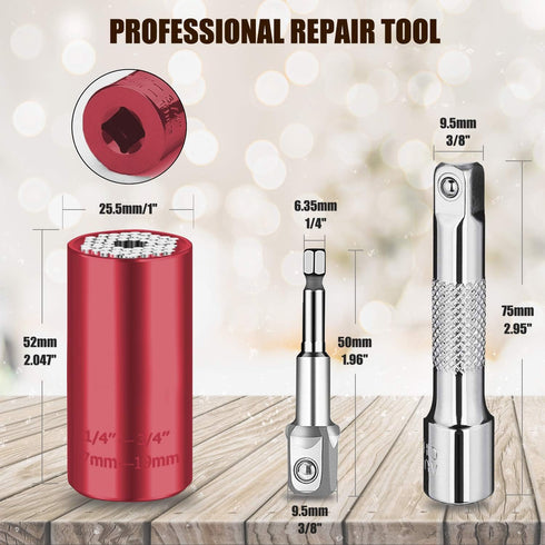Super Universal Socket Tools Gifts For Men Unscrew Any Bolt Tool Set Christmas Stocking Stuffers For Men Cool Gadgets for Dad, Husband, Boyfriend ...
