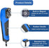 Right Angle Attachment Electric Screwdriver Repair 90 Degree Corner Device, Shockwave Impact Duty Right Angle Attachment (Blue)...