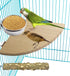 MotBach 3 Pieces Stainless Steel Bird Feeding Dish Cups, Bird Feeder Parrot Food Water Bowls with Clamp, Pet Cage Cups Holder for Bird Parrot Cock...