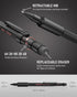 Nicpro 0.5 mm Mechanical Pencil Set with Case, 3PCS MP2000 Metal Artist Mechanical Pencil With 6 Tube HB Lead Refills, Eraser, Weatherproof Barrel...