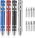 4 Pcs Pocket Screwdriver, 8 In 1 Multitool Pen Screwdriver Mini Screwdriver Set Handy Tool Magnetic Portable Screwdriver Crossing Flathead Screwdr...