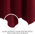 NICETOWN Burgundy Red Blackout Valances, Thermal Insulated Elegant W52 x L18 Scalloped Rod Pocket Curtains Small Window Treatment Tiers Home Decor...