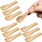 10 Pcs Tiny Salt Spoons Mini Wooden Spoons for Spices Jars Small Handmade Sauce Condiments Spoons for Honey Seasonings Pepper Sugar Tea Coffee Ice...