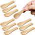10 Pcs Tiny Salt Spoons Mini Wooden Spoons for Spices Jars Small Handmade Sauce Condiments Spoons for Honey Seasonings Pepper Sugar Tea Coffee Ice...