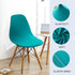 HAOYONG Mid Century Modern Dining Chair Covers Printed Shell Chair Cover Lounge Armless Chair Cover Stretchable Slipcovers for Kitchen, Office, Di...