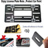 Front License Plate Mounting Kit- Stainless Steel License Plate Frame and Universal Bracket for No Drilling Hole Front Bumper, Car Tag Cover Adapt...