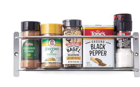 Nifty Solutions Spice Racks (Door/Wall Stainless Steel Spice Rack)...