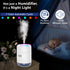 SZO Colorful Mini Humidifier, USB Rechargeable Humidifier, 4 Modes Super Quiet, Humidifiers For Bedroom,Suitable For Travel Office Family-White...