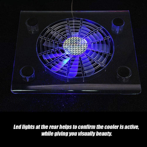 Laptop Cooler Cooling Pad, USB Powered Notebook Cooler Pad, PC Fan Cooler with LED RGB Lights for/P/Laptop...