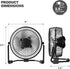 mollie 4-Inch Small USB Desk Fan for Home Office Bedroom Mini Personal Desktop Air Circulator Ultra Quiet Cooling Table Fan Adjustable Tilt Black...
