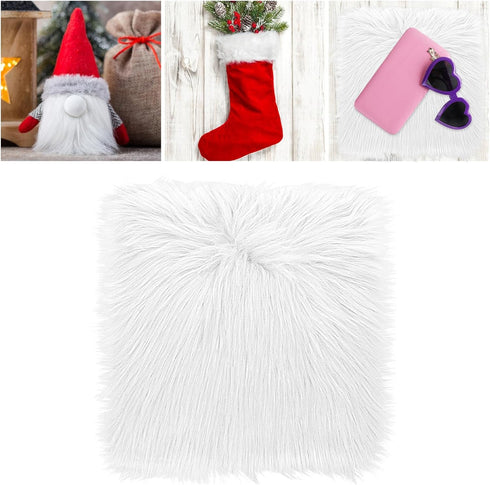 Sibba Fur Faux Locker Fabric Rug Polyester Yard Pre Cut Artificial Craft Costume Double Side Square Crafting Strips Liners Set Plush Precut Fluffy...