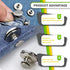 Keadic 202Pcs 5 Color No Sewing Jeans Buttons Replacement Kit with Metal Base, 17mm Metal Buttons Replacement Repair Combo Thread Rivets Tack Snap...