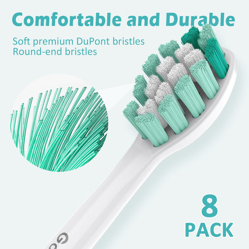 Replacement Toothbrush Heads for Philips Sonicare Replacement Heads, Compatible with Phillips Sonicare Snap-on Electric Tooth Brushes, Aseptic Pac...