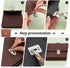 PH PandaHall 10 Sets Iron Tuck Lock Clasp Catch Purse Thumb Lock 35x25x11mm for Leather Bag Case Clasp Hangbag Purse Platinum...