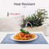 DACHUI Placemats Set of 6, Linen Look Woven Place Mats, Water Resistant, Heat Resistant, Washable, Durable Table Mats (Blue)...