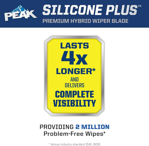 PEAK Silicone Plus Windshield Wiper Blade, 17-Inch (Pack of 1)...