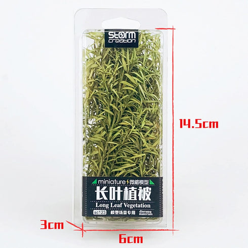 Cayway 2 Pack Static Grass Tuft, 2 Color Model Grass Tufts Railway Artificial Grass Long Shrub Vegetation Groups for DIY Architecture Building Mod...