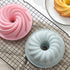6.4 Inches Novelty Round Baking Cake Pans, Non-Stick Silicone Fluted Tube Pans Set, Bakeware Cake Molds for Small Birthday Cake, Breads, Large Jel...